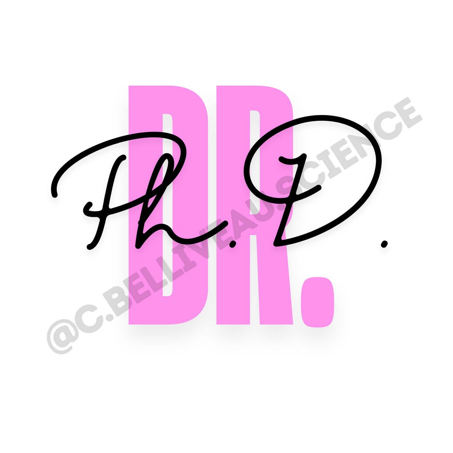 Digital file for Dr Ph.D. Vinyl Sticker