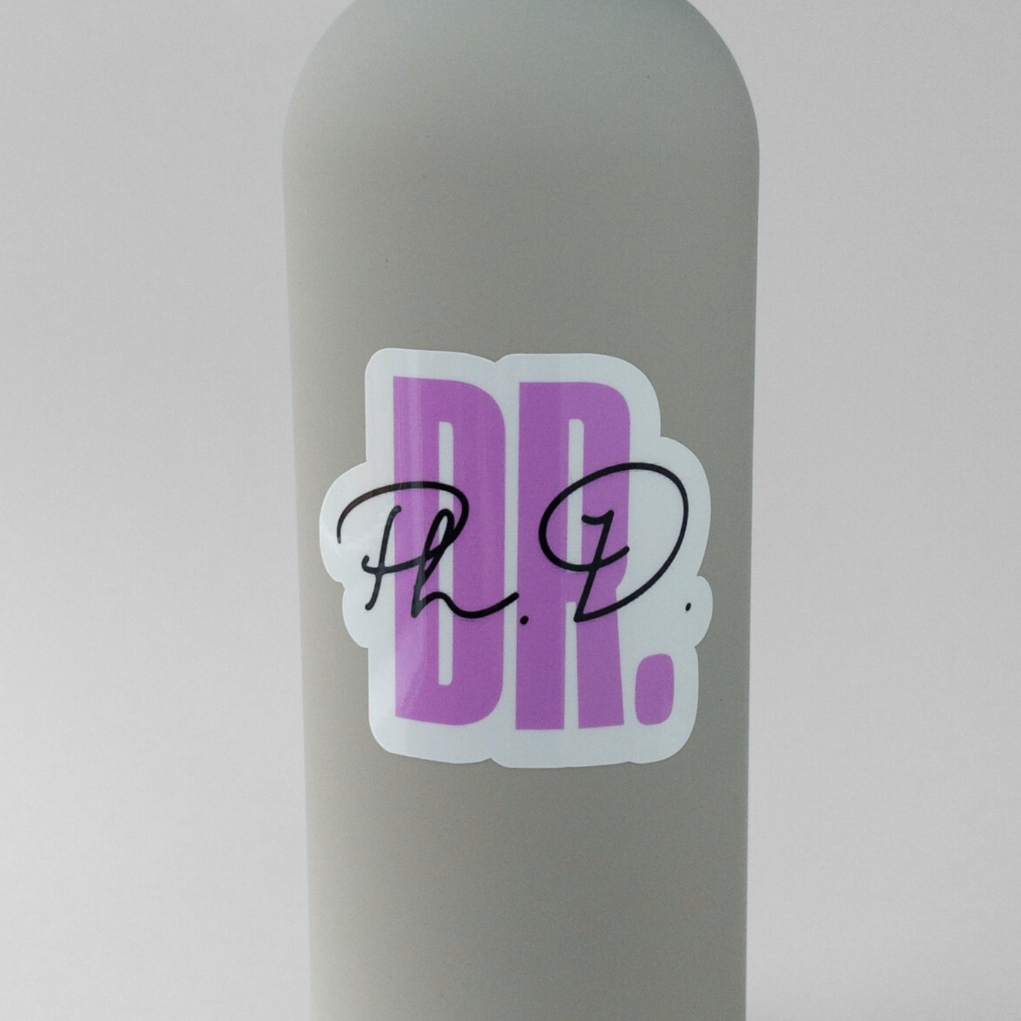 Celebrate becoming a Dr PhD with this vinyl sticker
