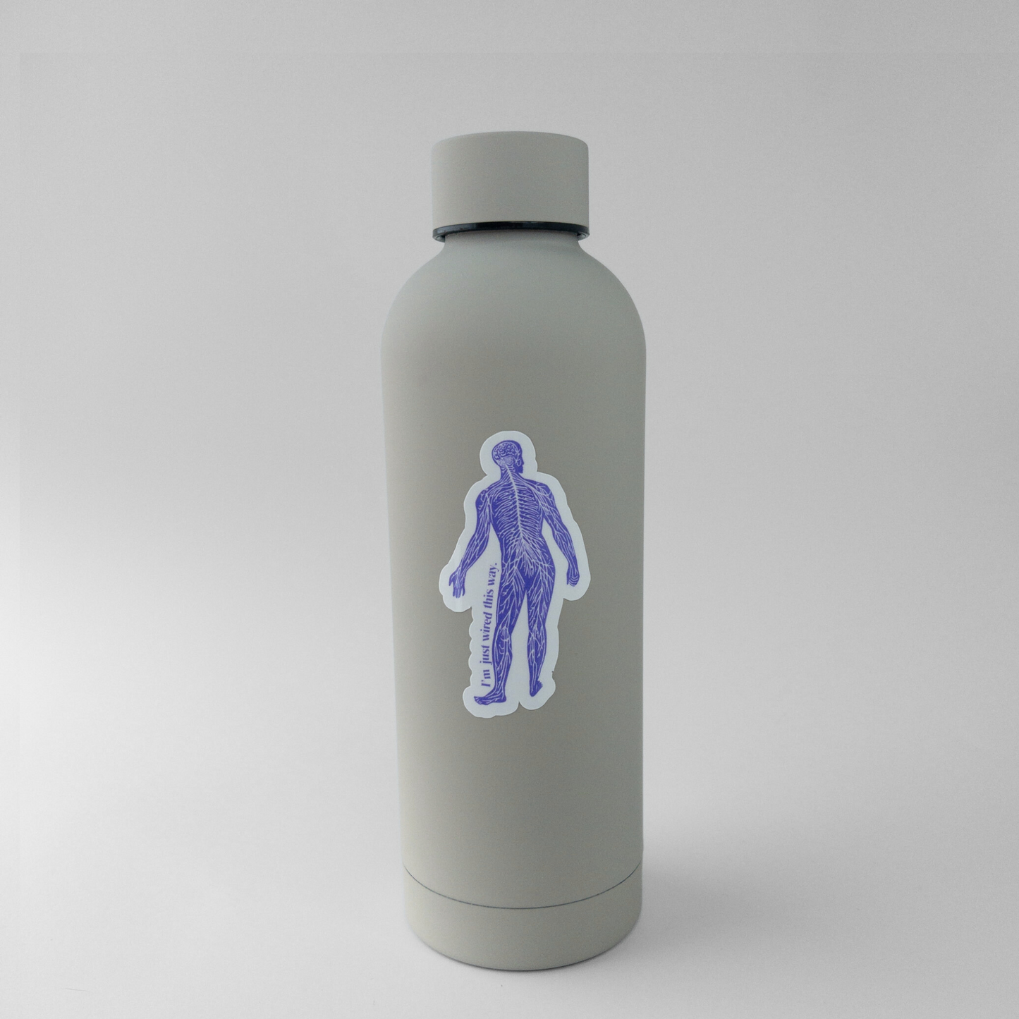 Nervous system I'm just wired this way vinyl sticker