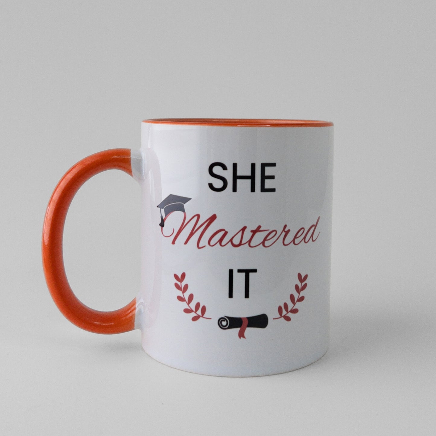 Customize your own master's graduation gift orange