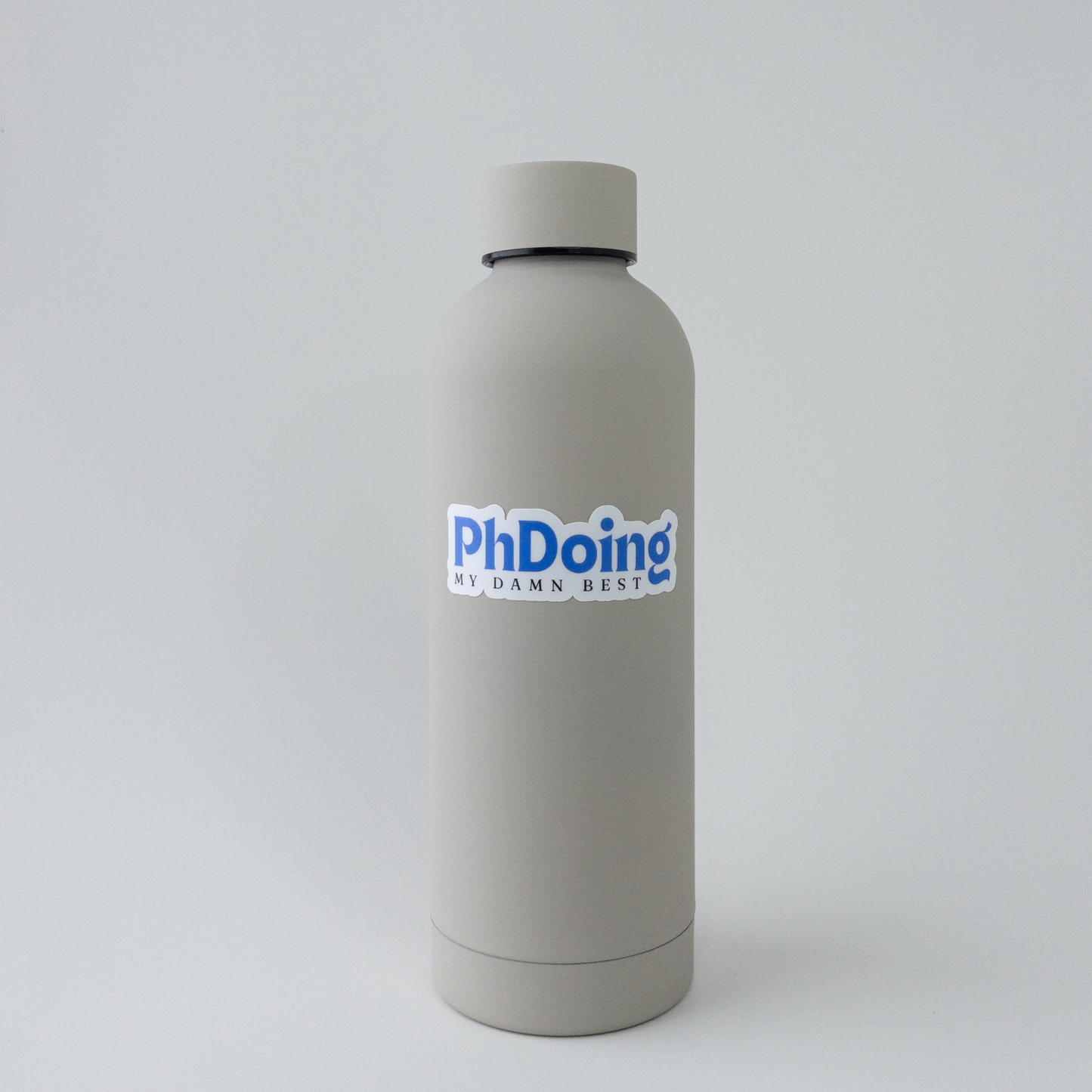 PhDoing my damn best vinyl sticker for lab laptops and notebooks. Humorous academic design for grad students and researchers.