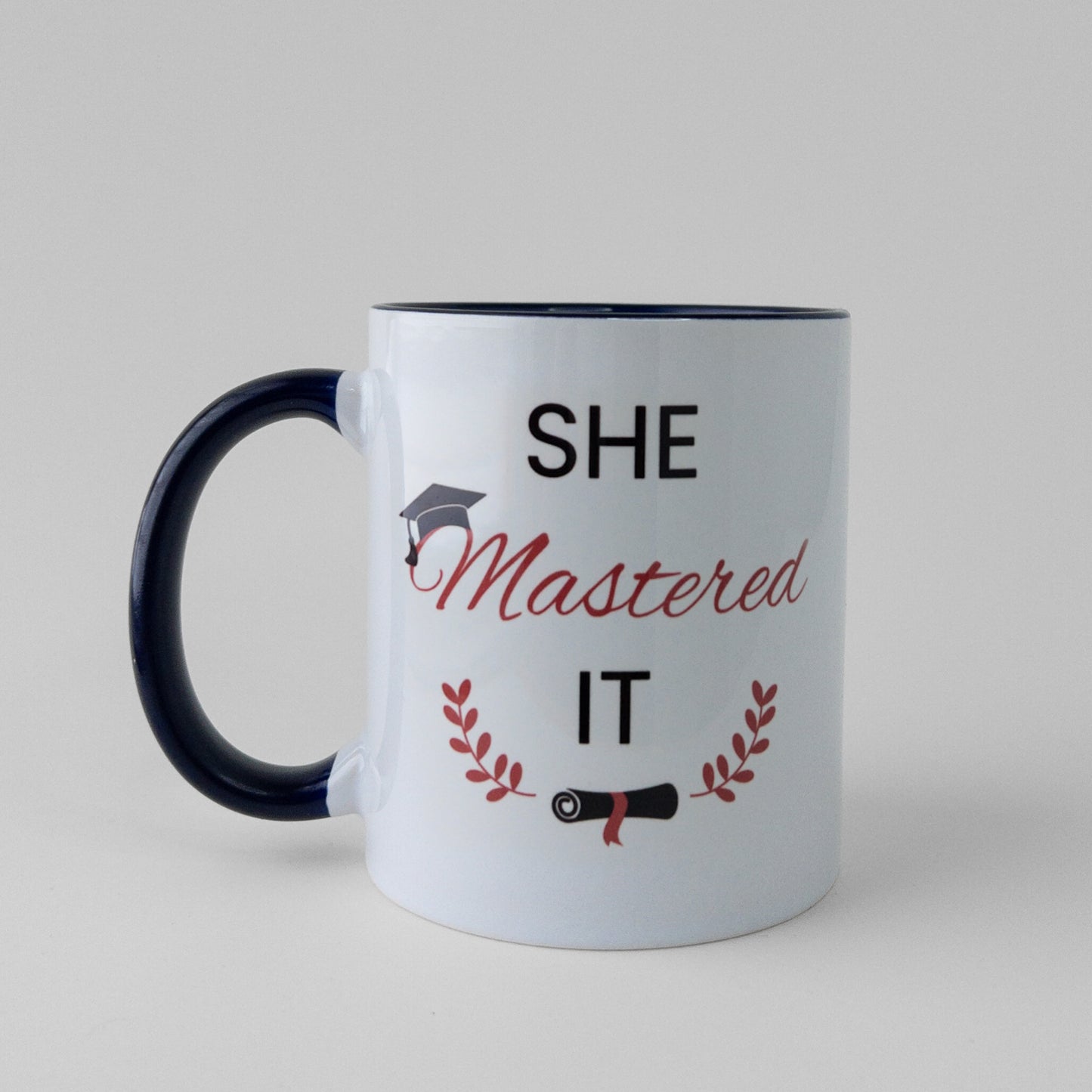 Customize your own master's graduation gift dark blue
