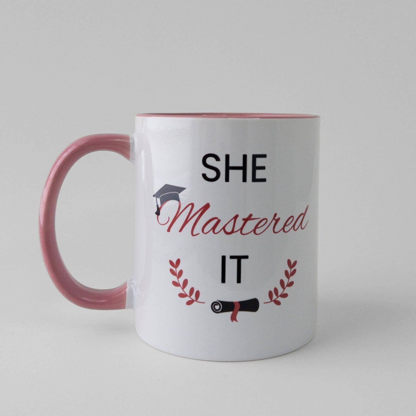 Customize your own master's graduation gift pink