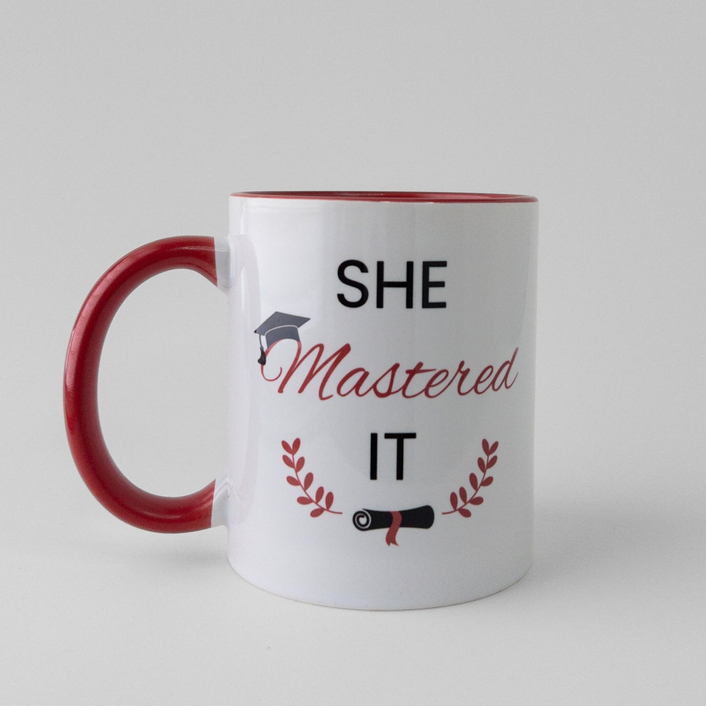 Customize your own master's graduation gift red