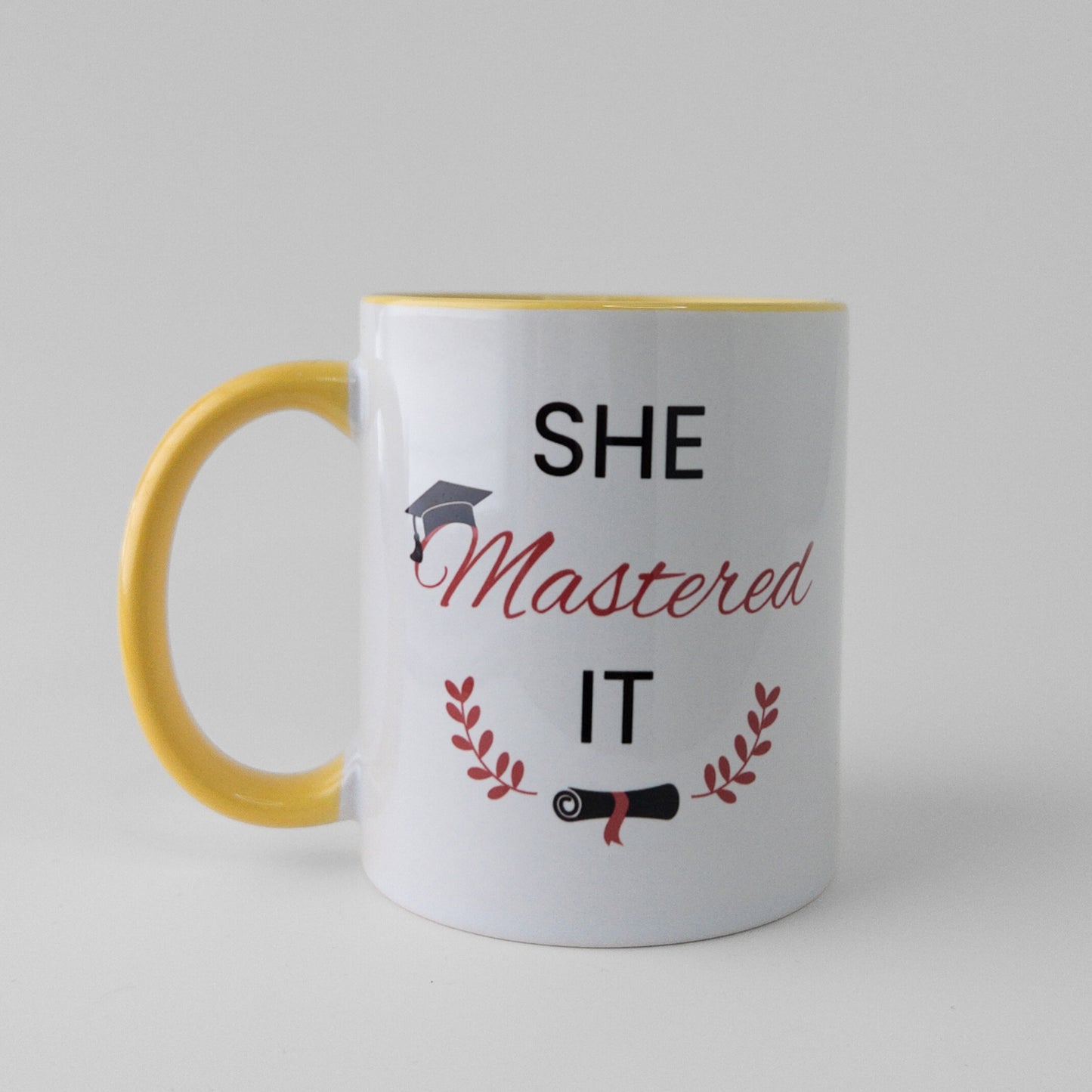 Customize your own master's graduation gift yellow