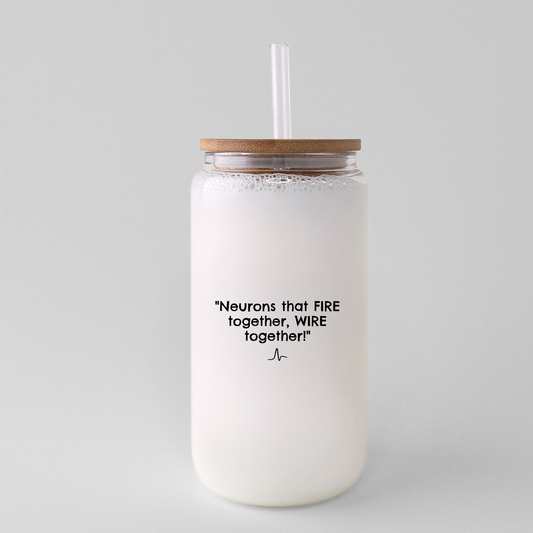 Fire Together Glass Can - The Neuron Family - 18 oz