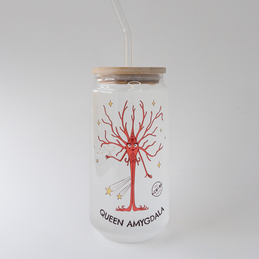 Queen Amygdala Glass Can - The Neuron Family - 18 oz