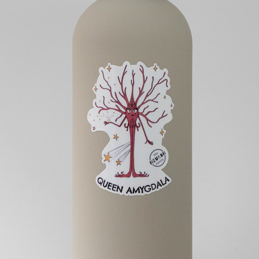 Queen Amygdala Vinyl Sticker - The Neuron Family